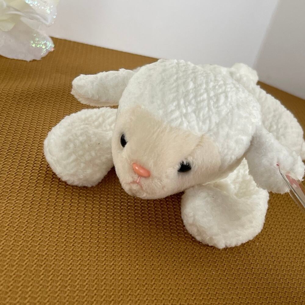 Vintage Rare Fleece, Ty Beanie Baby , Sheep, - Picture 2 of 8